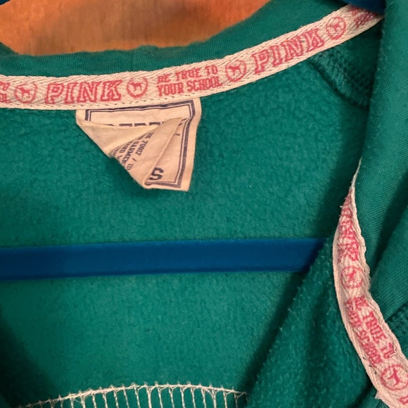 MSU Spartans zip up hoodie PINK Victoria’s Secret - Picture 5 of 6